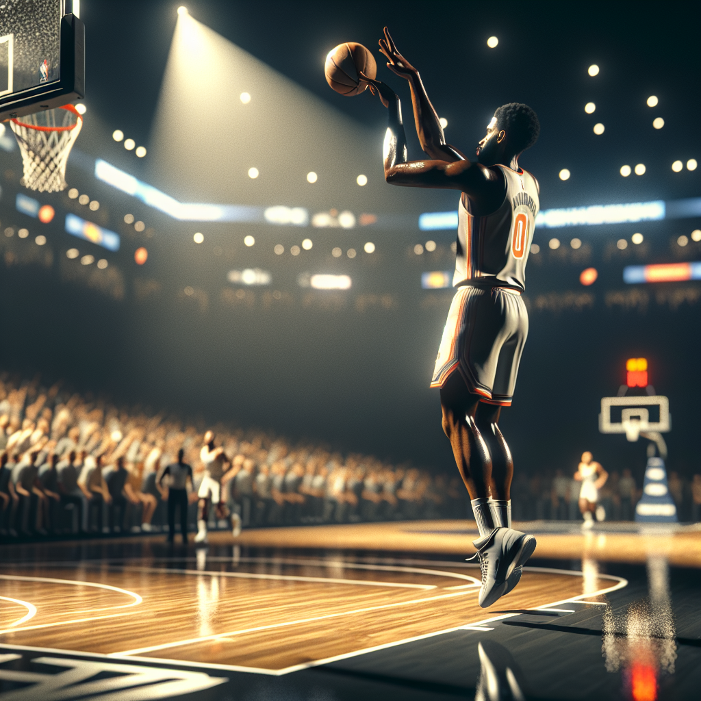 NBA weekly recap image of anonymous clutch shot under dramatic arena lights
